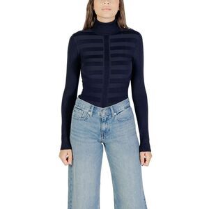 Morgan De Toi Blue Viscose Women's Turtleneck